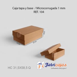 cajas con tapa Ref. 104