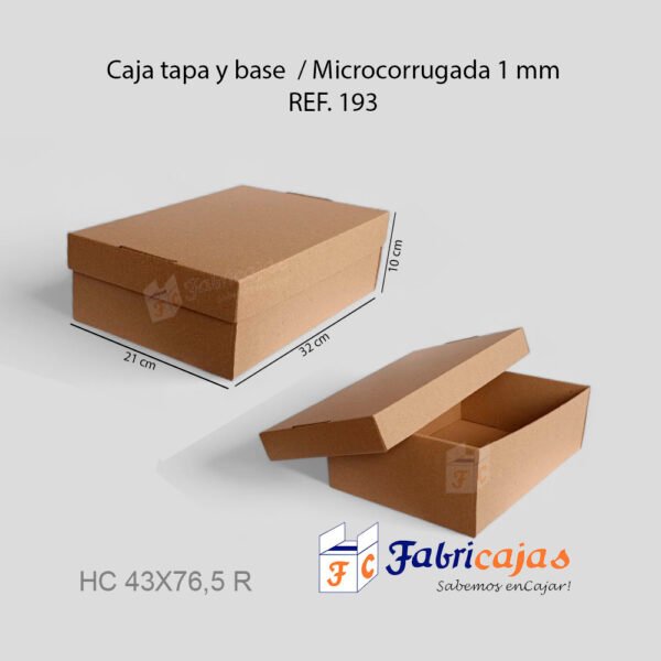 Cajas dos piezas Ref. 193