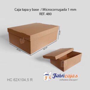 Cajas de carton base y tapa Ref. 480