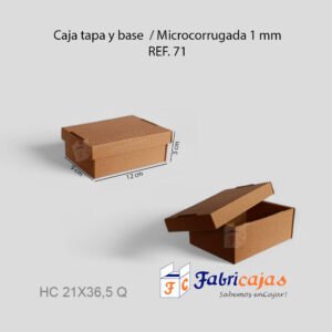Cajas tapa y base Ref. 71